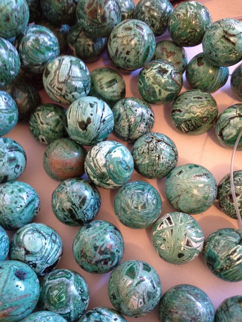 (image for) Teal Green Crazy Lace Agate rounds #T1359