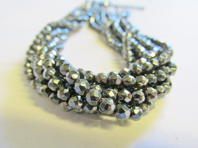 (image for) Silver faceted Pyrite #1258