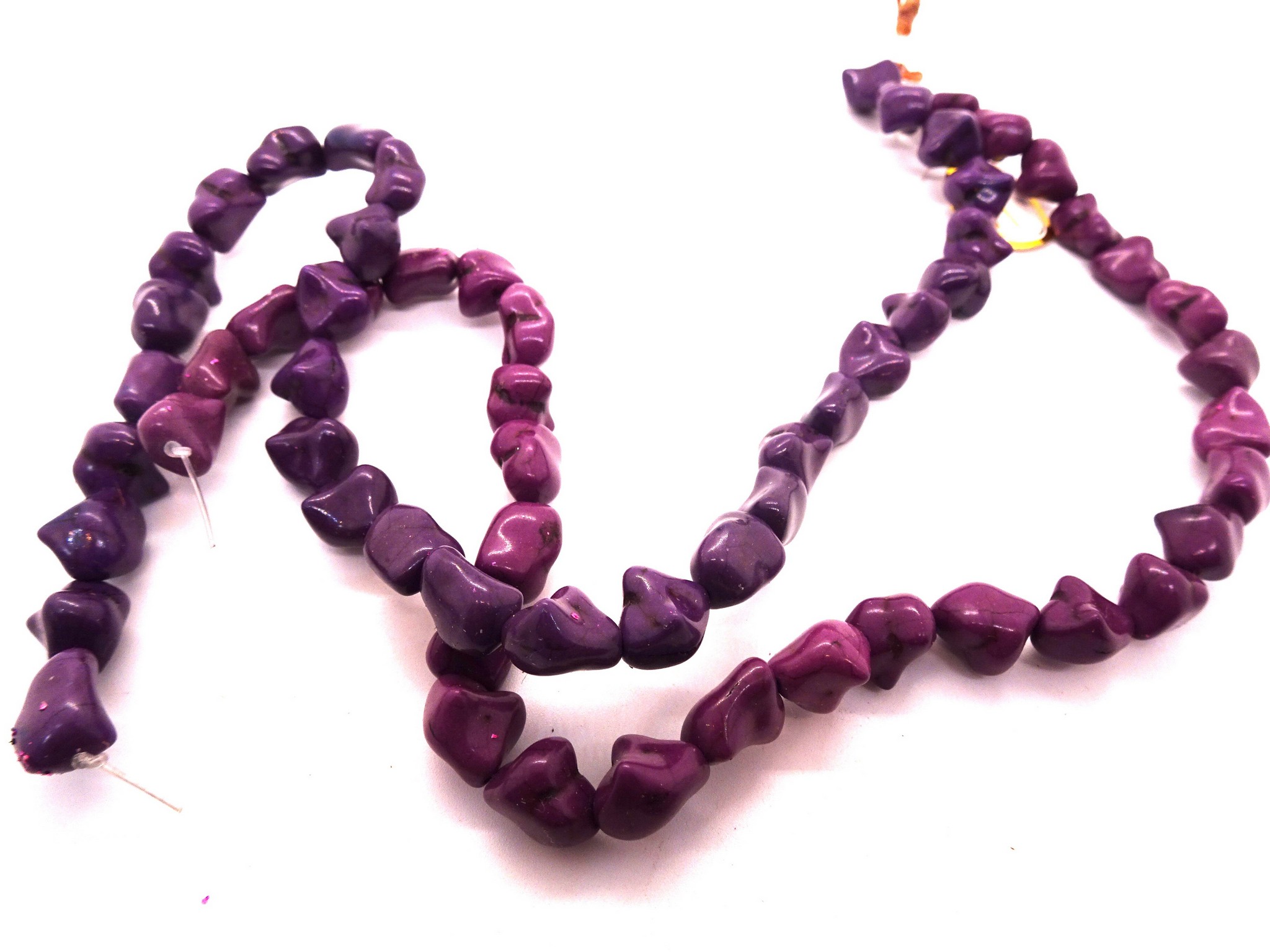 (image for) Purple small nugget beads #1406bb