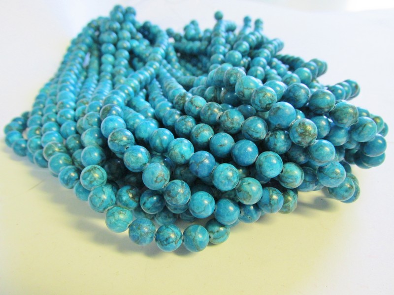 (image for) Turquoise Jasper 8mm rounds #1654
