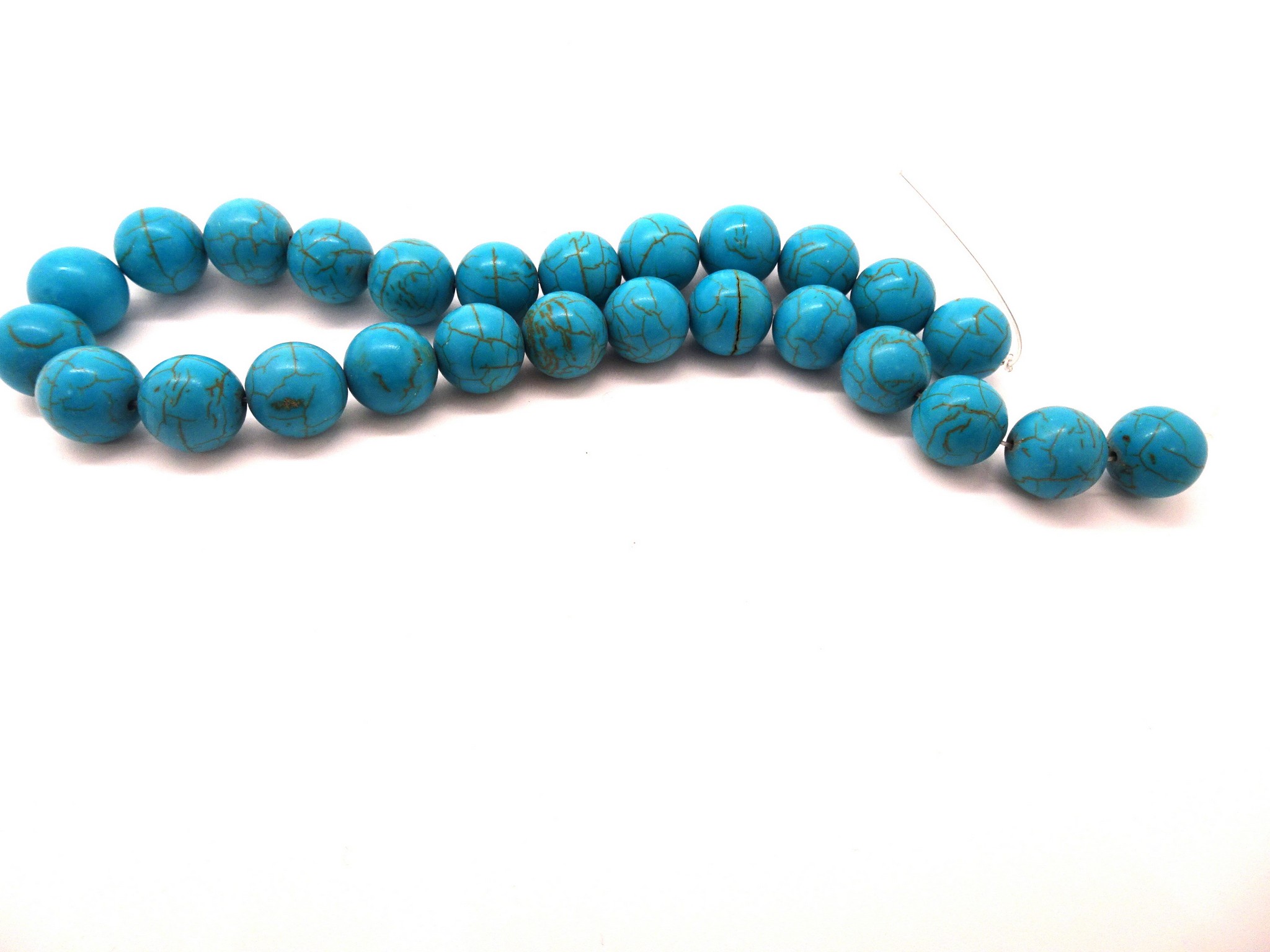 (image for) Turquoise round beads 16mm #1320