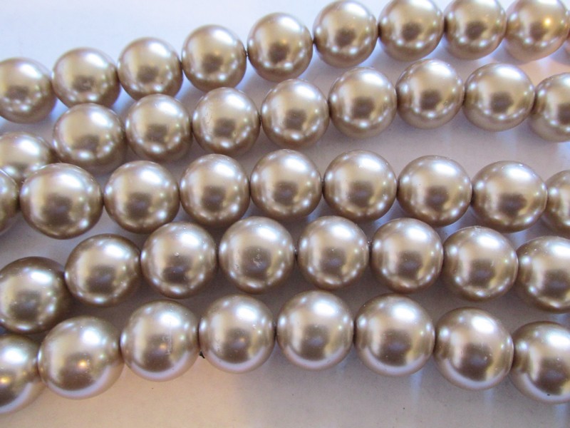 (image for) Cream glass pearls #1488