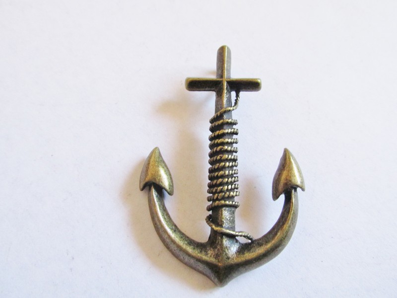 (image for) Antique brass Anchor pendant #PP19