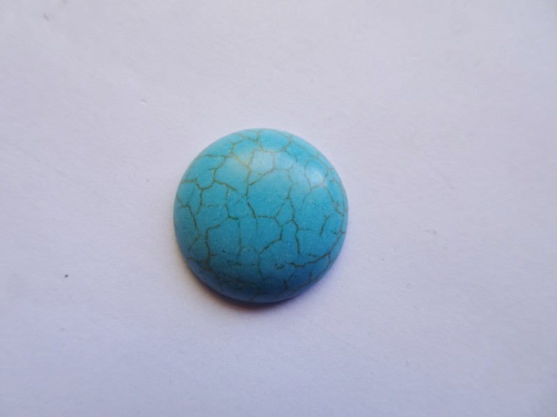 (image for) Turquoise round 25mm cabochon (1pc) #ECab-53