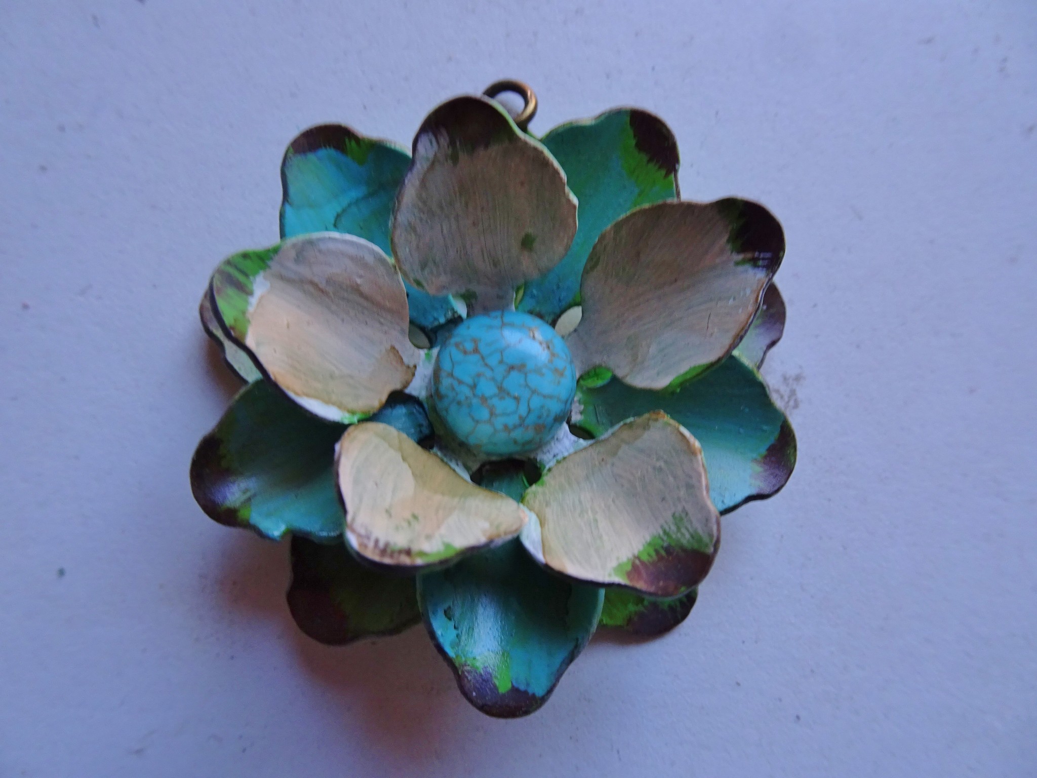 (image for) 3D flower pendant 2" #MP32