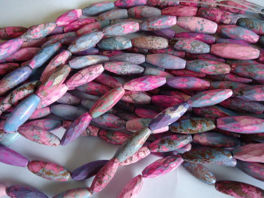 (image for) Pink/Lavender tube beads #SS1181