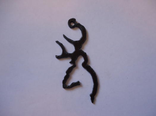 (image for) Buck Deer metal rustic pendant #GO013