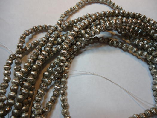 (image for) Silver round zinc beads #ZA268-S-2