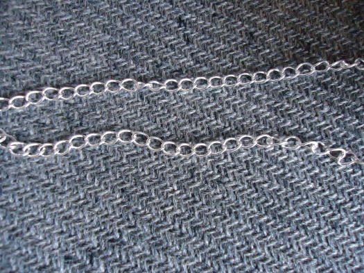 (image for) Chain by the foot - Silver plated (1 FT) #CK20