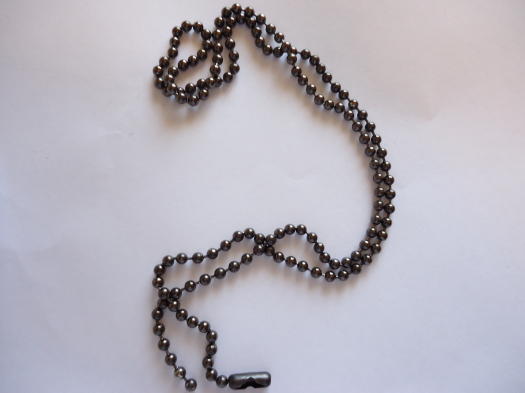 (image for) Necklace Gun Metal ball chain 34" - CB06-34