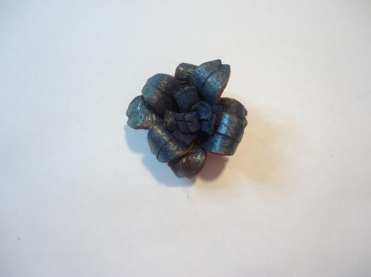 (image for) Leather Flower - Blue #SMFL3