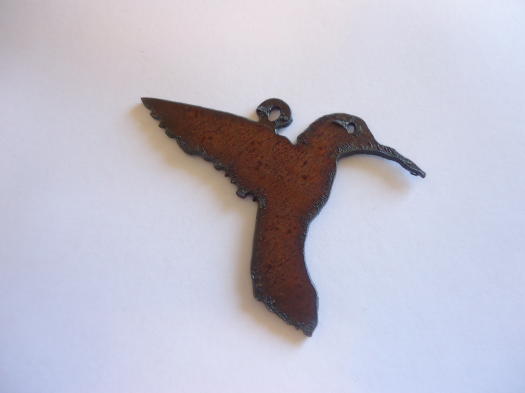 (image for) Hummingbird metal pendant #SS012L