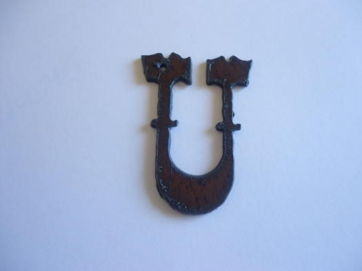 (image for) Initial Letter Western Metal "U" - Pendant #WM-U