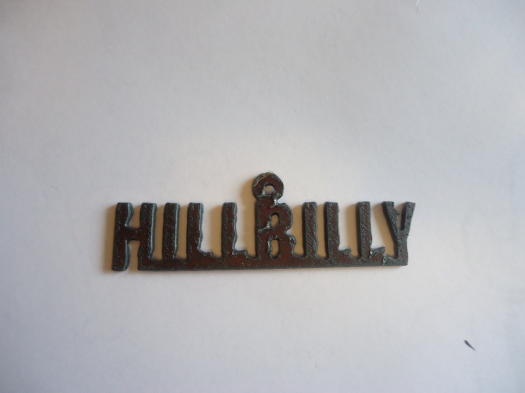 (image for) Hillbilly rustic metal jewerly pendant #SY099
