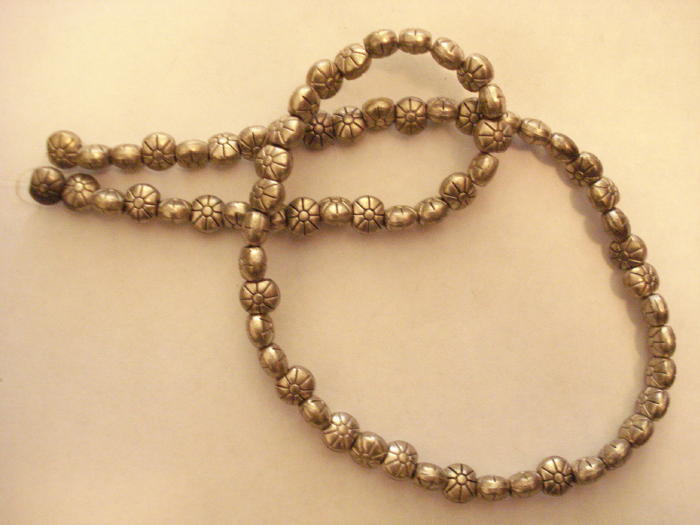 (image for) Silver tone zinc beads #ZA472-S-7