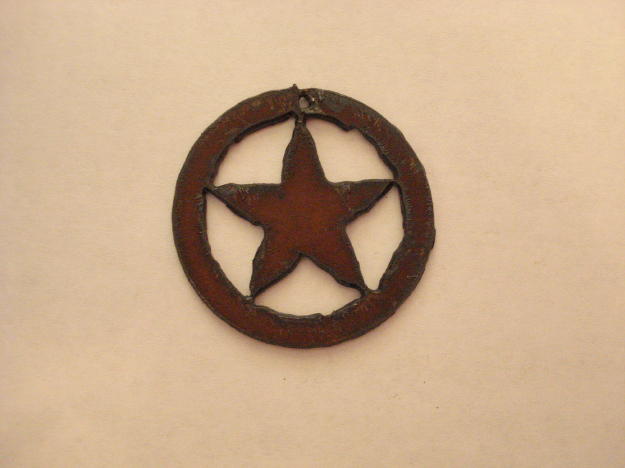 (image for) Texas star metal cutout pendant #LS006
