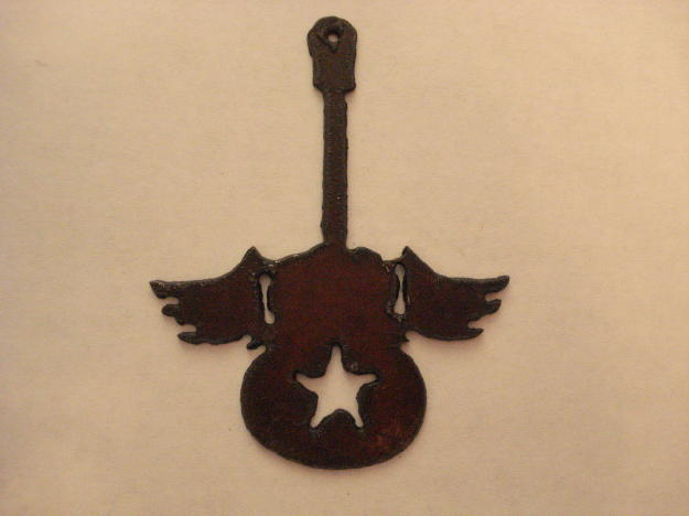 (image for) Guitar w/star metal cutout pendant #GG005