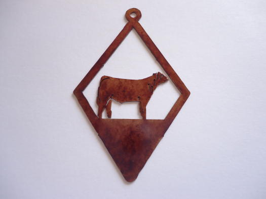 (image for) Show Steer in Triangle pendant #300-3012-D