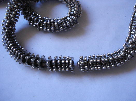 (image for) Bead caps - Antique silver #BCAP24