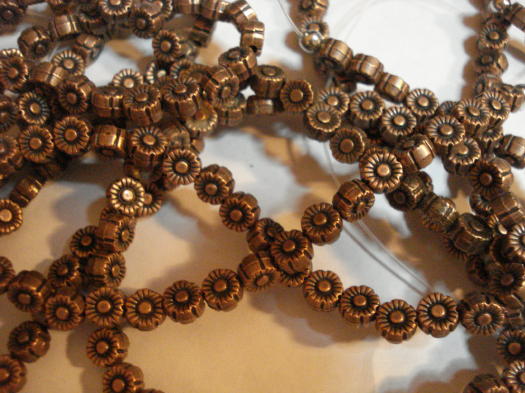 (image for) Copper zinc beads #Q132-C-8