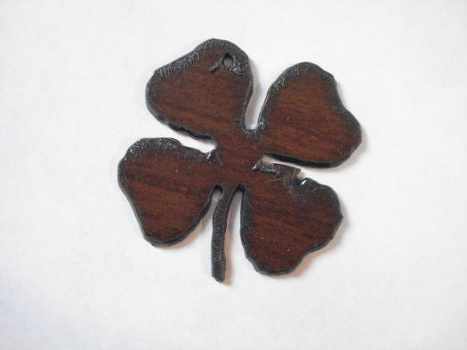 (image for) Four leaf clover metal cutout pendant #CG002