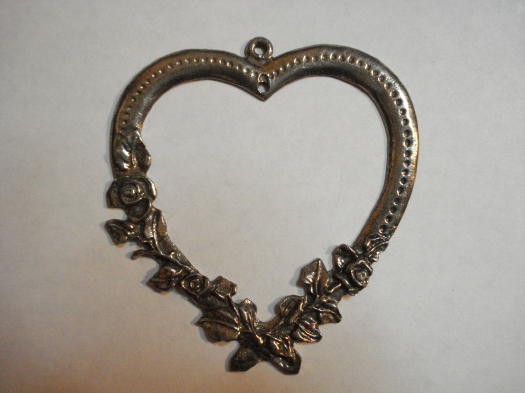 (image for) Heart pewter pendant #D4115-26