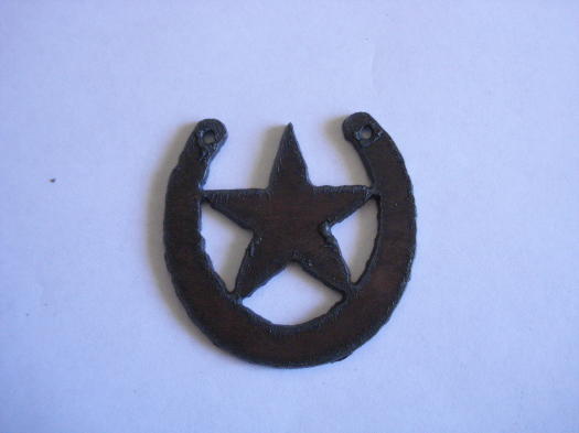(image for) Horse shoe with star holes on sides #LS007-dh