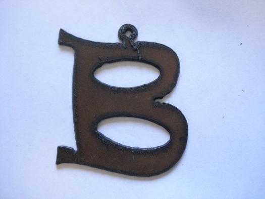 (image for) Initial Letter Rowdy Metal "B" - Pendant #B-2