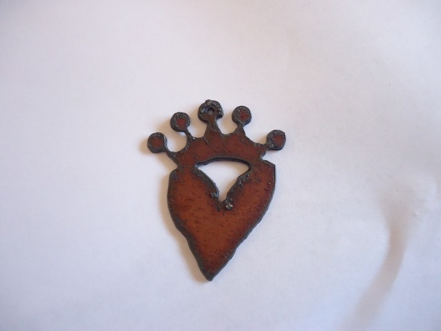 (image for) Heart with crown pendant #SH009Crown