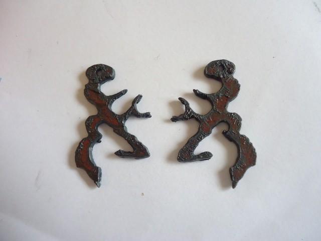 (image for) Buck Deer earrings (SET) #GO013-BB 1 1/4