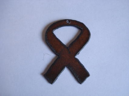 (image for) Awareness ribbon Earrings/charms #TT002-1.25