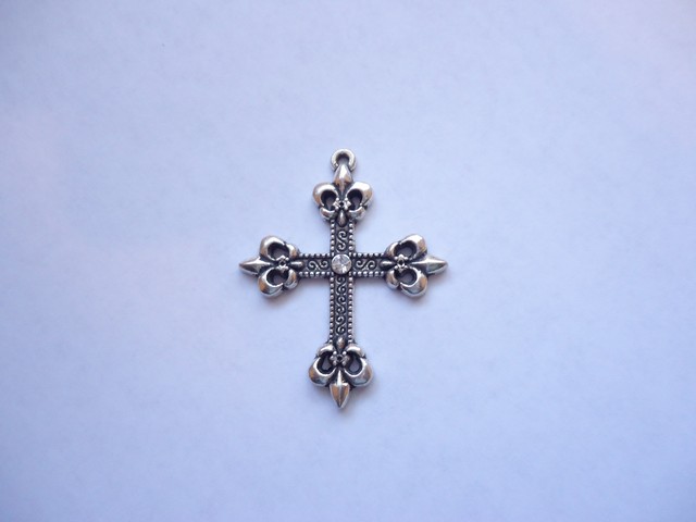 (image for) Cross with crystal small pendant #PP36