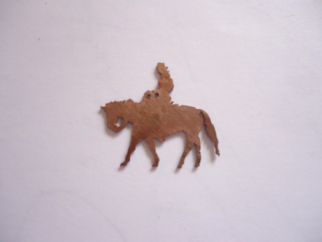 (image for) Horse with rider - glue on #TSL2