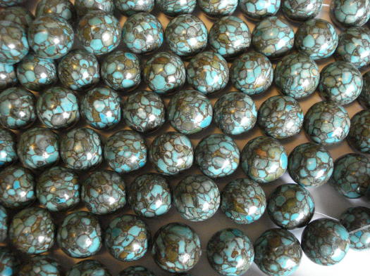 (image for) Turquoise mosaic rounds 20mm#SS1018