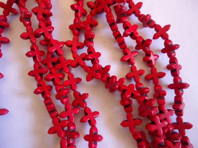 (image for) Red lipstick Rosette crosses #1416