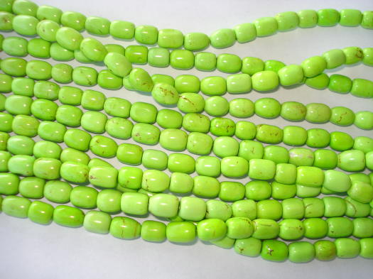 (image for) Lime green barrel beads #SS1030