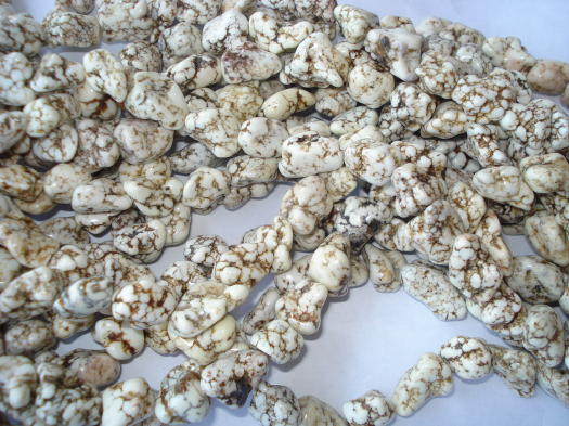 (image for) White small nugget beads #SS1063