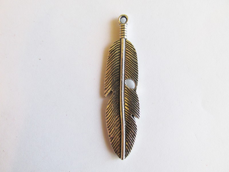 (image for) Feather antique silver #HU13-64