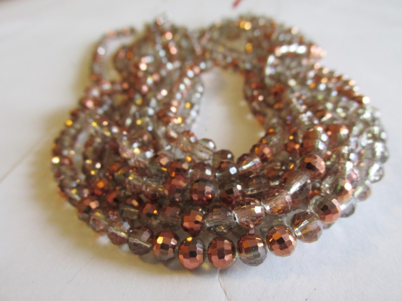 (image for) Copper round faceted crystals #1598