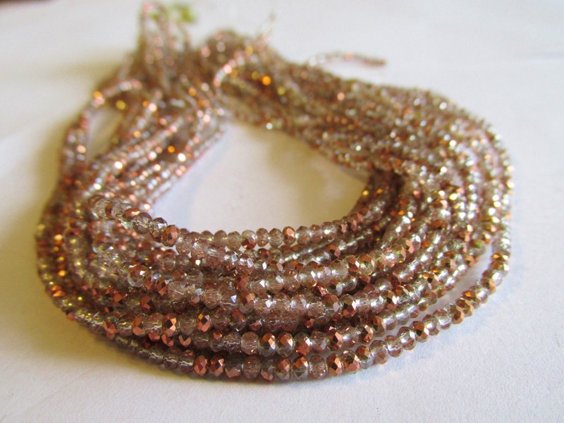 (image for) Copper crystal beads 2mm #1599