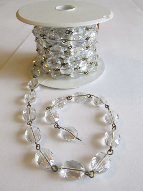 (image for) Crystal Bead Chain - Crystal Oval - 12MM #BCH1000