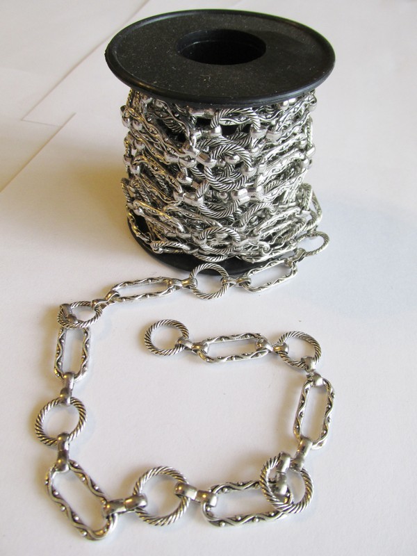 (image for) Antique silver fancy chain (ROLL) BCH-1003