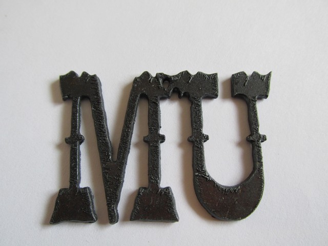 (image for) MU metal cutout pendant #MU-B