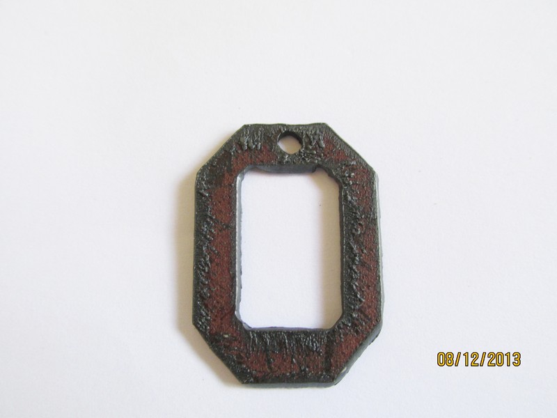 (image for) Initial metal cutout pendant O - #SY000