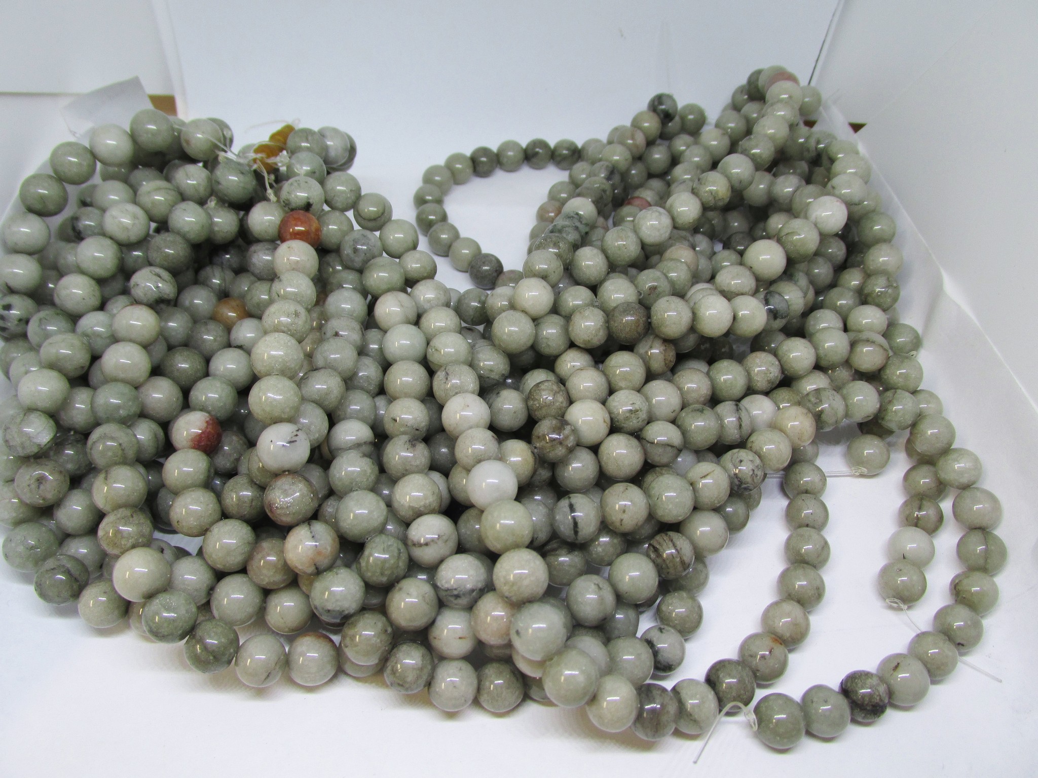 (image for) Taupe Jasper 10mm round beads #1069-TUB