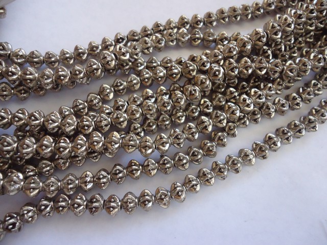 (image for) Silver spacer beads #ZA412-S-8