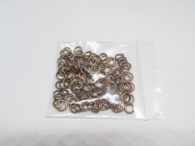 (image for) Jump rings - Antique copper 6mm (16g bag) #JR24