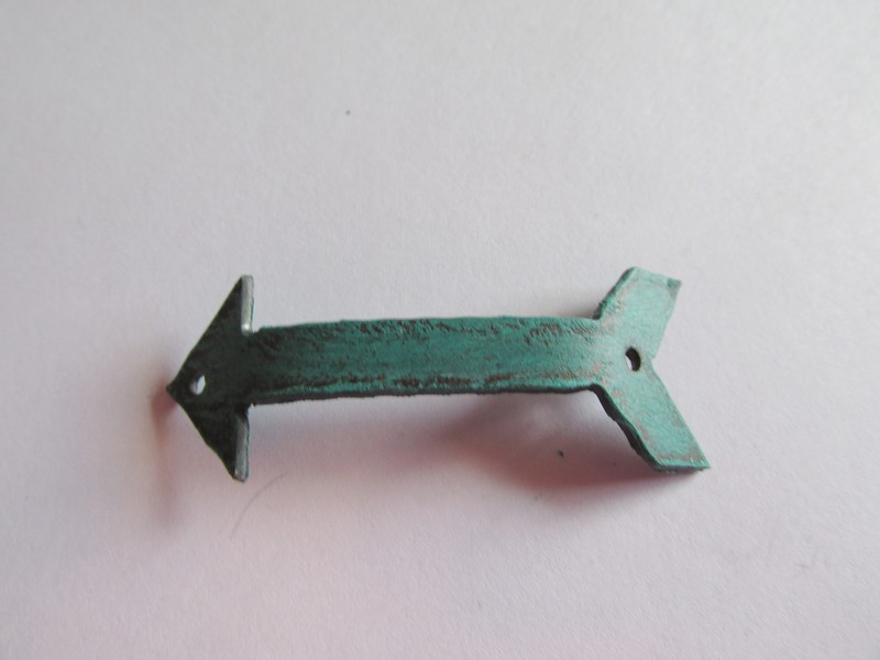 (image for) Arrow bracelet connector with patina #RMarrowcon