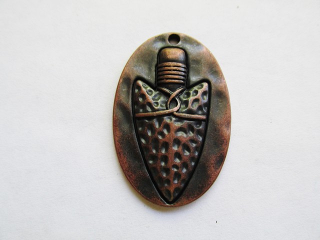 (image for) Arrowhead antique copper pendant #MP85