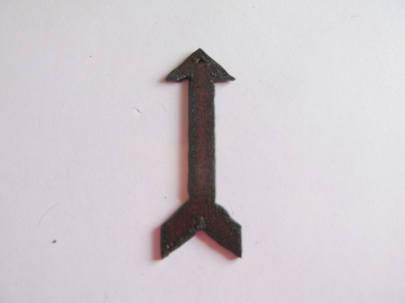 (image for) Arrow rustic metal pendant #PO800